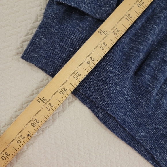 J. Crew Blue V-Neck Sweater Mens Size Large Slim Fit - Picture 6 of 12